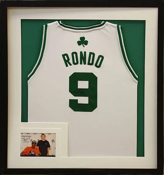 Personalizing the Jersy frame with the team's logo, or a quote is an excellent present idea.