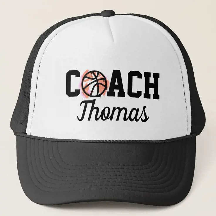 The coach's cap can be personalized with various colors adding a team design. 
