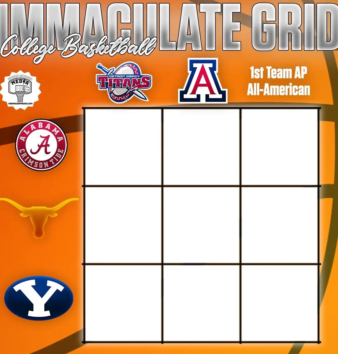 Trivia Game For Varsity Basketball With Teams and First Team AP All-American