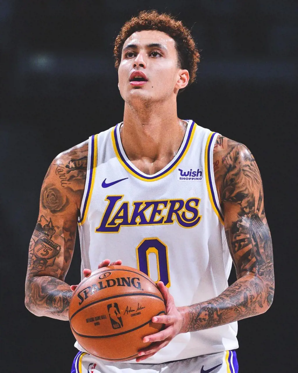 Kyle Kuzma with Lakers in 2021