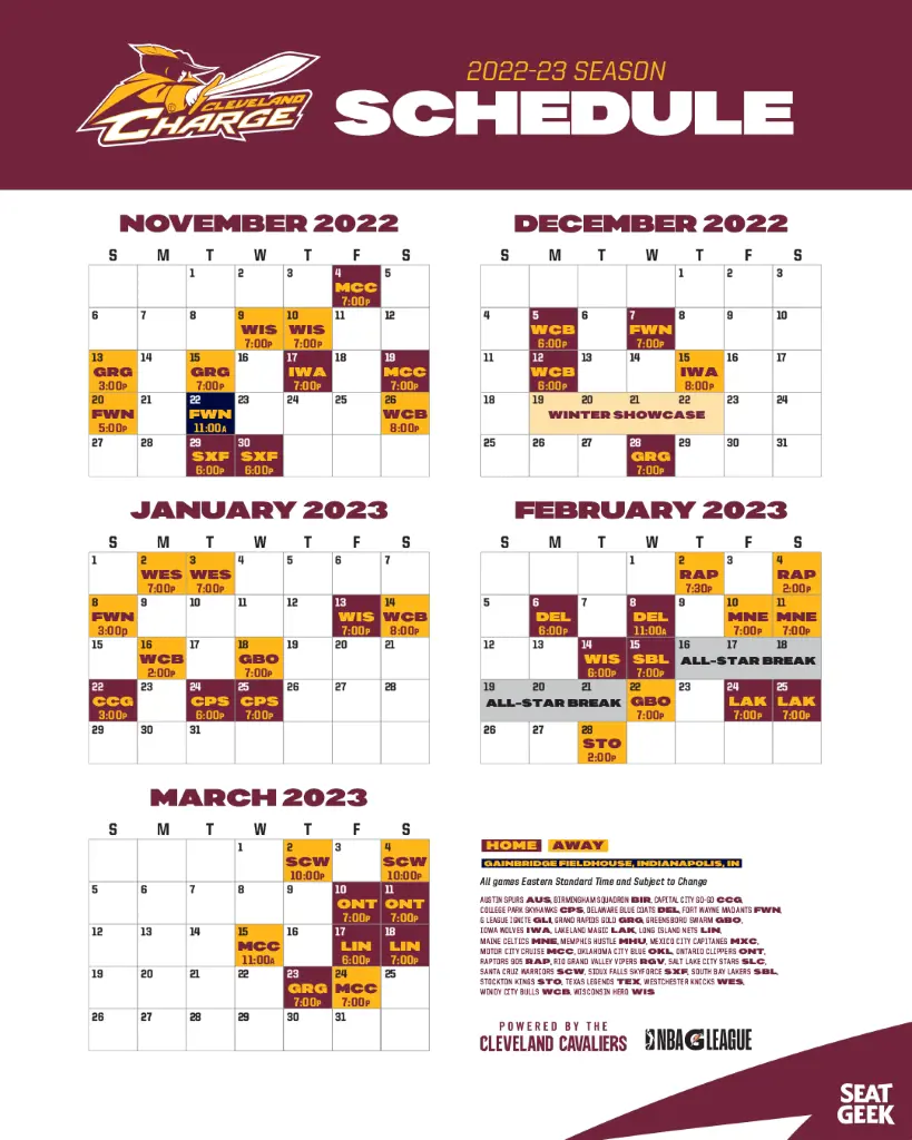 Cleveland Cavaliers Promotional Schedule 202324 Season