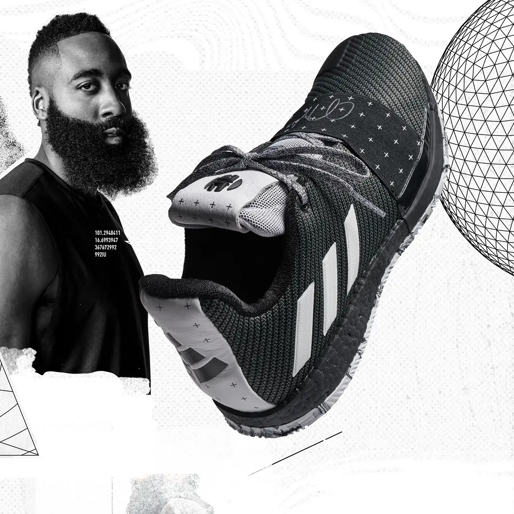Image: James Harden with Adidas