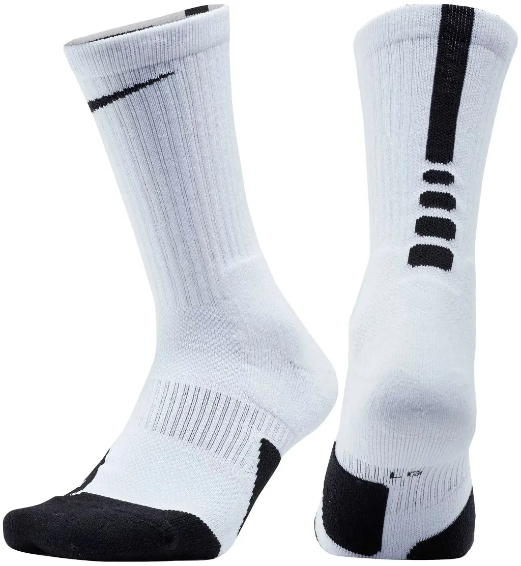 The Dry Elite 1.5 version of the Nike crew socks is the best for less thicker basketball socks with superior comfort and dry features..