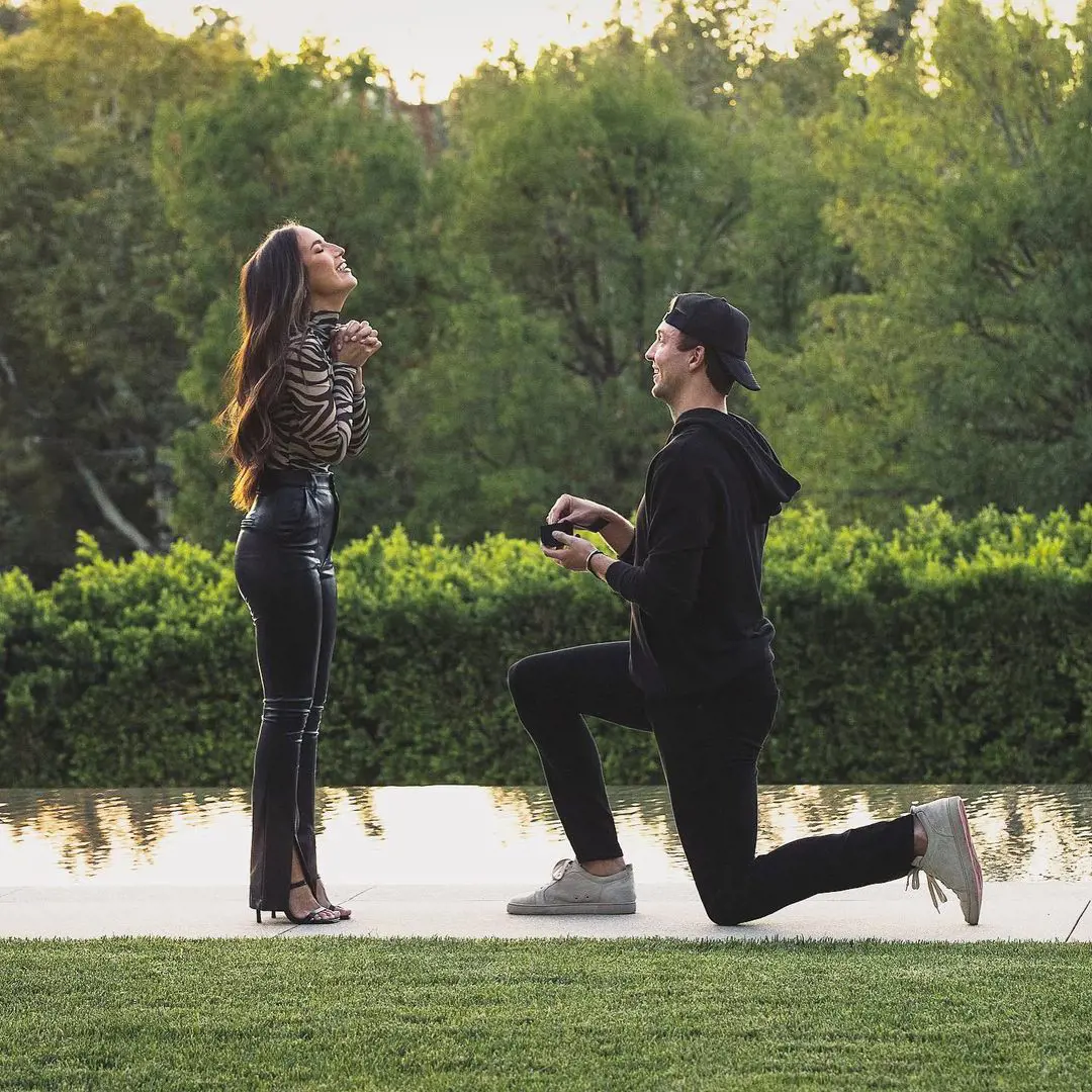 The NBA star proposed to his girlfriend on one knee