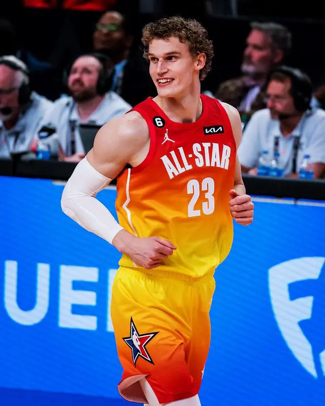 Lauri Running In The Arena During An NBA All-Star Game In 2023