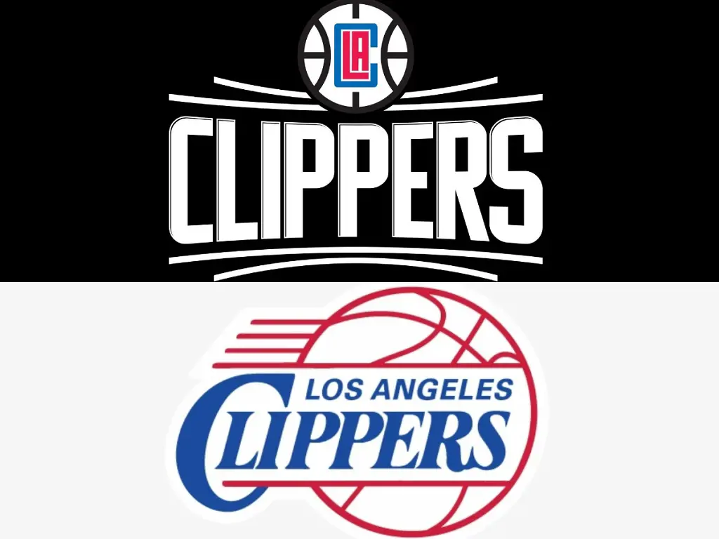 New version of LA Clippers logo on the top has replaced the older version on the bottom picture.