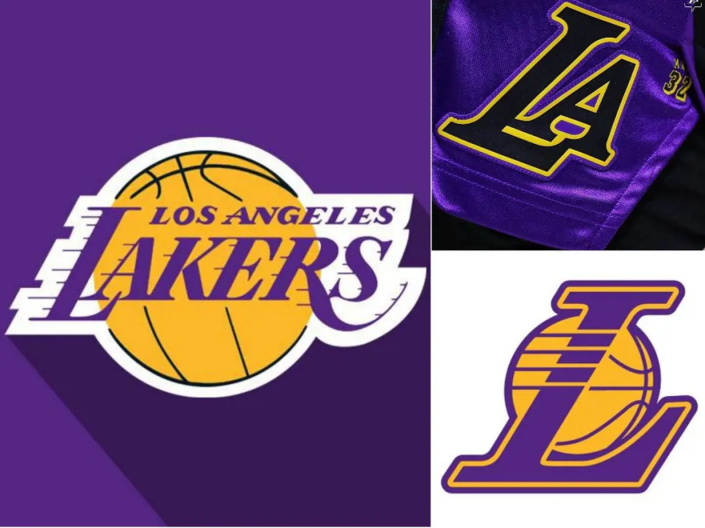 Los Angeles Lakers official logo brandished the two colors namely purple and Golden as the symbol of glory.