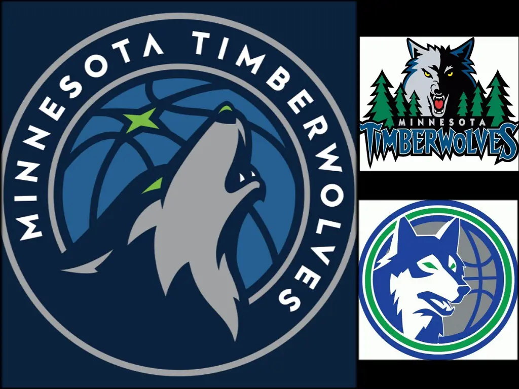 The Minnesota Timberwolves changed their logo to the one in the left in 2017 before their 30th anniversary.