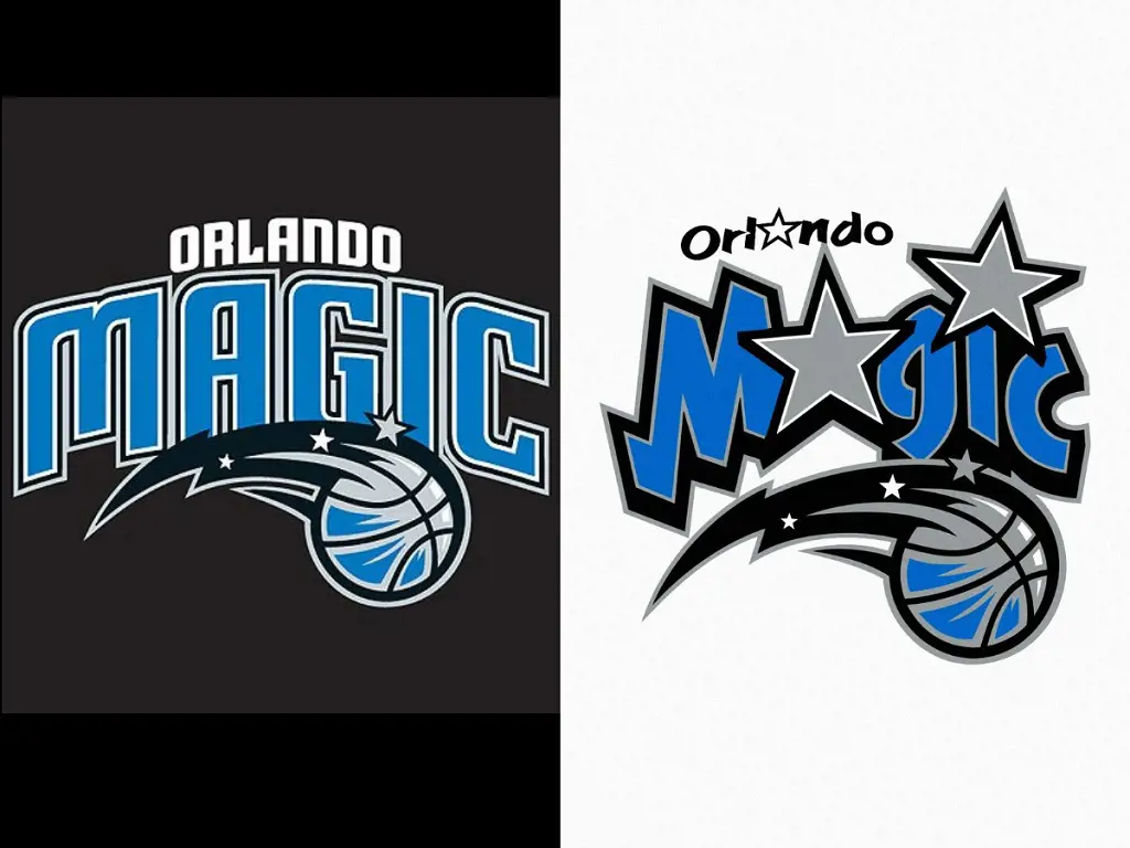 The Orlando Magic updated their logo to the one in the left in 2011. The picture on the right was the previous logo until 2011.