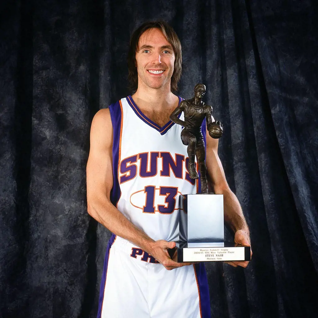 Steve got his first NBA MVP on May 9, 2005, playing for the Suns.