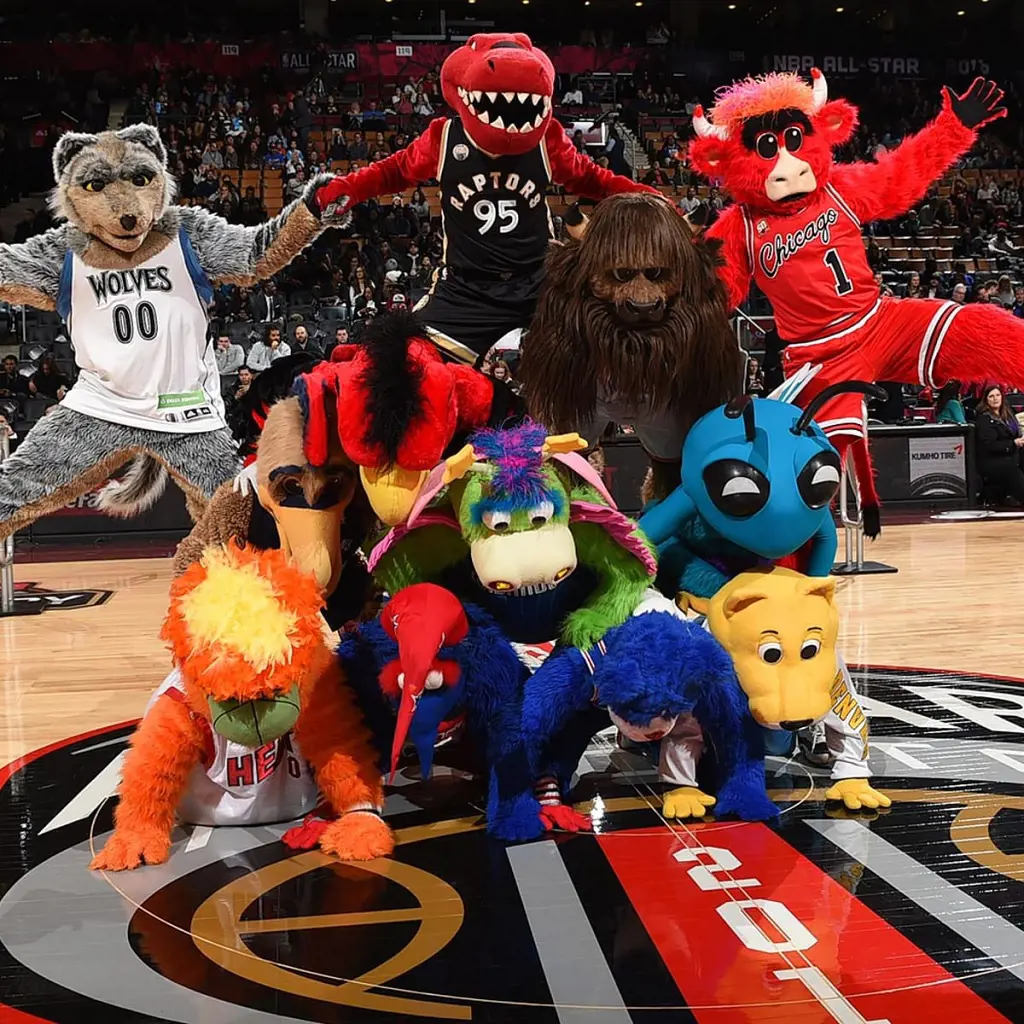 Image: Mascots of Some of the NBA Teams