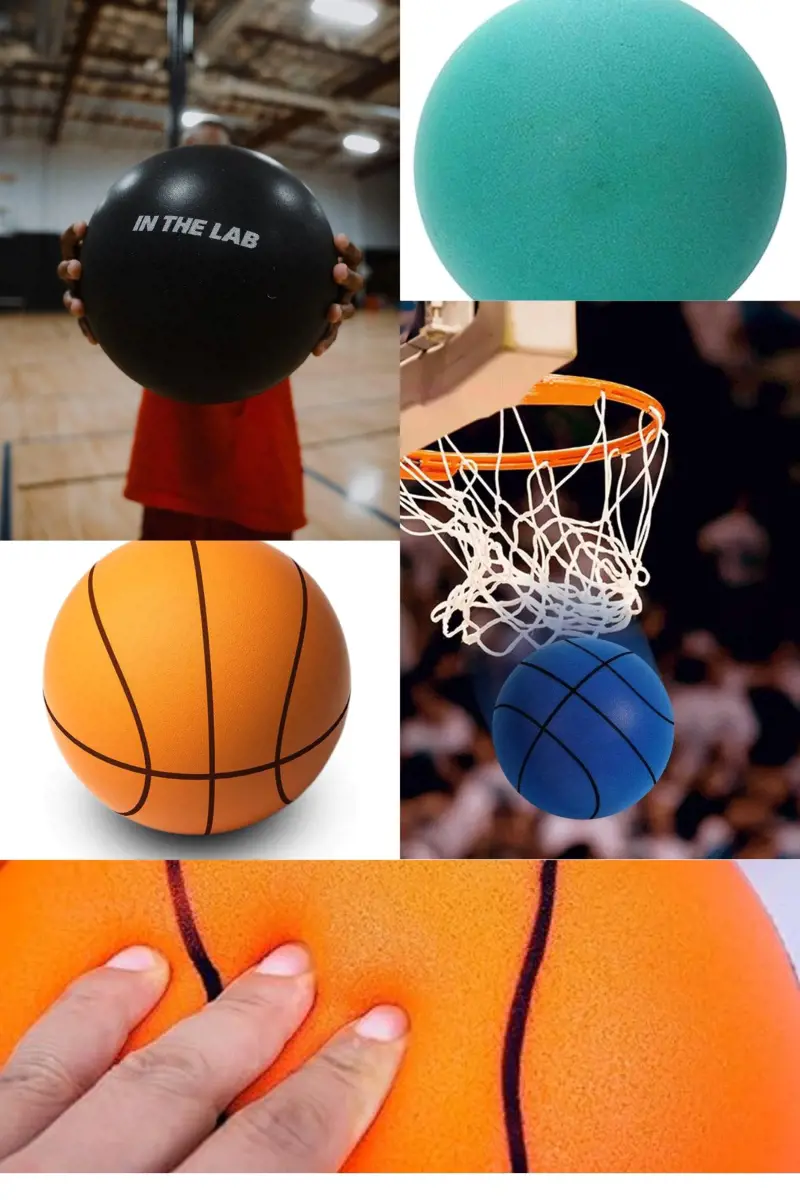 Smooth Texture Silent Basketball Foam Sports Ball Indoor Mute Basketball