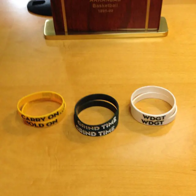 The head coach promoting the bracelets of Baylor nation via her Instagram.